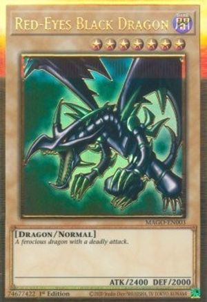 Red-Eyes Black Dragon (MAGO-EN003) - Maximum Gold 1st Edition Maximum Gold Yugioh Single  Squirtle Squad Card Shop.