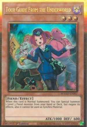 Tour Guide From the Underworld (Alternate Art) (MAGO-EN007) - Maximum Gold 1st Edition Maximum Gold Yugioh Single  Squirtle Squad Card Shop.