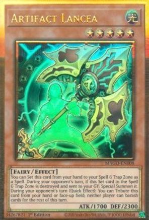 Artifact Lancea (MAGO-EN008) - Maximum Gold 1st Edition Maximum Gold Yugioh Single  Squirtle Squad Card Shop.
