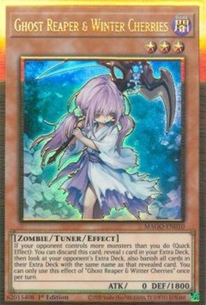 Ghost Reaper & Winter Cherries (MAGO-EN010) - Maximum Gold 1st Edition Maximum Gold Yugioh Single  Squirtle Squad Card Shop.