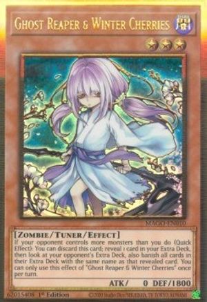 Ghost Reaper & Winter Cherries (Alternate Art) (MAGO-EN010) - Maximum Gold 1st Edition Maximum Gold Yugioh Single  Squirtle Squad Card Shop.