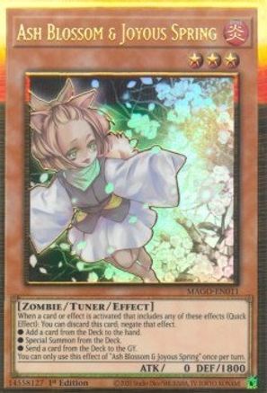 Ash Blossom & Joyous Spring (MAGO-EN011) - Maximum Gold 1st Edition Maximum Gold Yugioh Single  Squirtle Squad Card Shop.