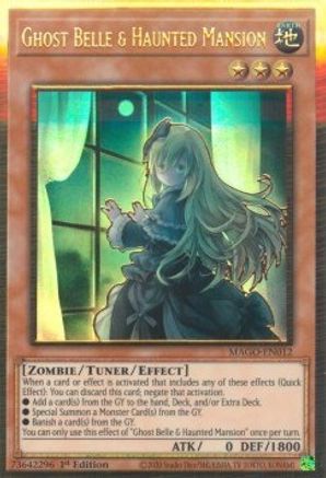 Ghost Belle & Haunted Mansion (Alternate Art) (MAGO-EN012) - Maximum Gold 1st Edition Maximum Gold Yugioh Single  Squirtle Squad Card Shop.