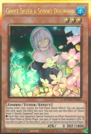 Ghost Sister & Spooky Dogwood (Alternate Art) (MAGO-EN013) - Maximum Gold 1st Edition Maximum Gold Yugioh Single  Squirtle Squad Card Shop.