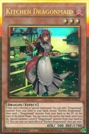Kitchen Dragonmaid (MAGO-EN022) - Maximum Gold 1st Edition Maximum Gold Yugioh Single  Squirtle Squad Card Shop.