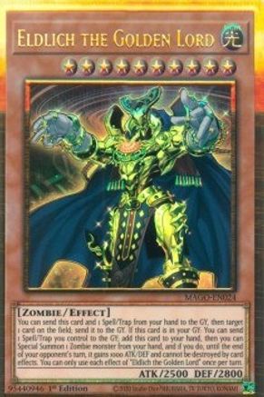 Eldlich the Golden Lord (MAGO-EN024) - Maximum Gold 1st Edition Maximum Gold Yugioh Single  Squirtle Squad Card Shop.