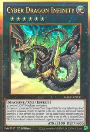 Cyber Dragon Infinity (Alternate Art) (MAGO-EN033) - Maximum Gold 1st Edition Maximum Gold Yugioh Single  Squirtle Squad Card Shop.