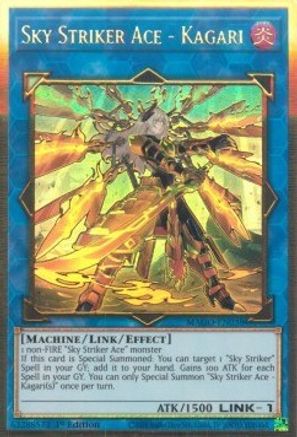 Sky Striker Ace - Kagari (Alternate Art) (MAGO-EN038) - Maximum Gold 1st Edition Maximum Gold Yugioh Single  Squirtle Squad Card Shop.