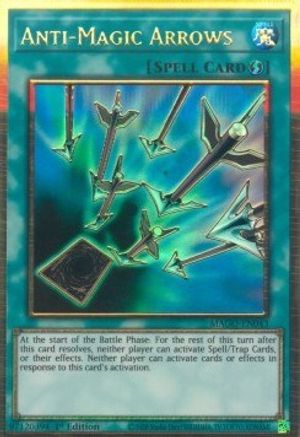 Anti-Magic Arrows (MAGO-EN043) - Maximum Gold 1st Edition Maximum Gold Yugioh Single  Squirtle Squad Card Shop.
