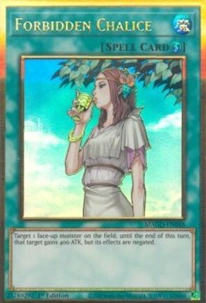 Forbidden Chalice (MAGO-EN048) - Maximum Gold 1st Edition Maximum Gold Yugioh Single  Squirtle Squad Card Shop.