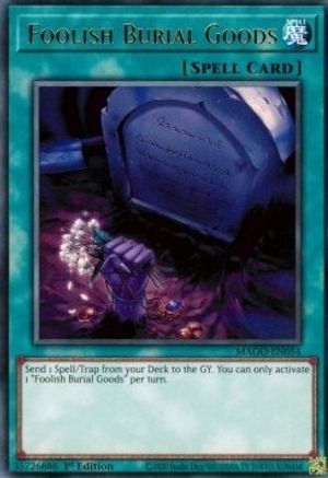 Foolish Burial Goods (MAGO-EN054) - Maximum Gold 1st Edition Maximum Gold Yugioh Single  Squirtle Squad Card Shop.