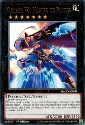 Number 74: Master of Blades (MAGO-EN058) - Maximum Gold 1st Edition Maximum Gold Yugioh Single  Squirtle Squad Card Shop.