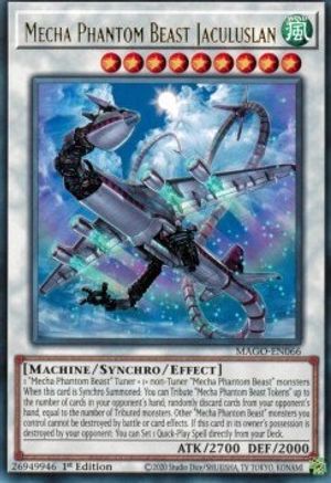 Mecha Phantom Beast Jaculuslan (MAGO-EN066) - Maximum Gold 1st Edition Maximum Gold Yugioh Single  Squirtle Squad Card Shop.