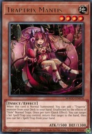 Traptrix Mantis (MAGO-EN076) - Maximum Gold 1st Edition Maximum Gold Yugioh Single  Squirtle Squad Card Shop.