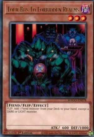 Tour Bus To Forbidden Realms (MAGO-EN078) - Maximum Gold 1st Edition Maximum Gold Yugioh Single  Squirtle Squad Card Shop.