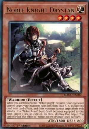 Noble Knight Drystan (MAGO-EN082) - Maximum Gold 1st Edition Maximum Gold Yugioh Single  Squirtle Squad Card Shop.