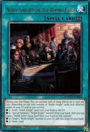 Noble Knights of the Round Table (MAGO-EN086) - Maximum Gold 1st Edition Maximum Gold Yugioh Single  Squirtle Squad Card Shop.