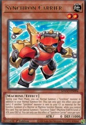 Synchron Carrier (MAGO-EN094) - Maximum Gold 1st Edition Maximum Gold Yugioh Single  Squirtle Squad Card Shop.