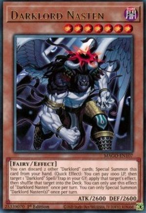 Darklord Nasten (MAGO-EN107) - Maximum Gold 1st Edition Maximum Gold Yugioh Single  Squirtle Squad Card Shop.