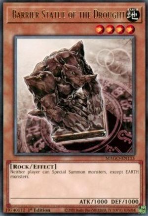 Barrier Statue of the Drought (MAGO-EN115) - Maximum Gold 1st Edition Maximum Gold Yugioh Single  Squirtle Squad Card Shop.