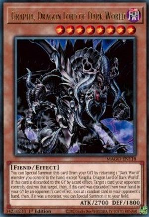 Grapha, Dragon Lord of Dark World (MAGO-EN118) - Maximum Gold 1st Edition Maximum Gold Yugioh Single  Squirtle Squad Card Shop.