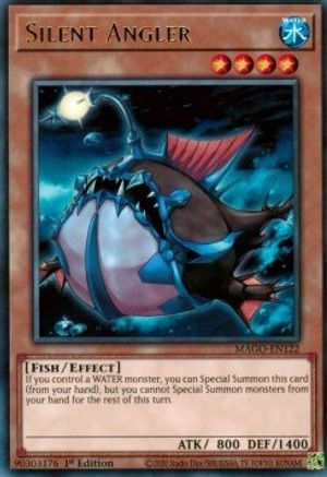Silent Angler (MAGO-EN122) - Maximum Gold 1st Edition Maximum Gold Yugioh Single  Squirtle Squad Card Shop.