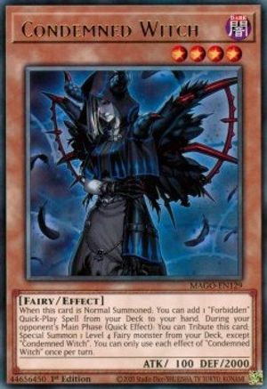Condemned Witch (MAGO-EN129) - Maximum Gold 1st Edition Maximum Gold Yugioh Single  Squirtle Squad Card Shop.