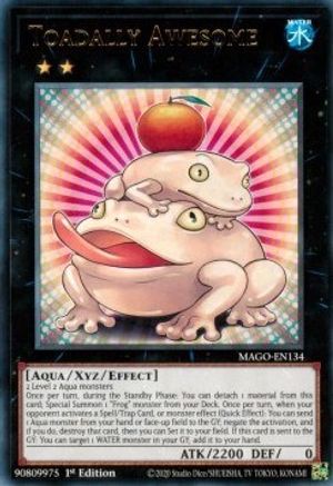 Toadally Awesome (MAGO-EN134) - Maximum Gold 1st Edition Maximum Gold Yugioh Single  Squirtle Squad Card Shop.