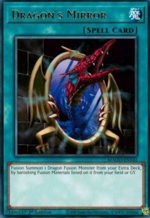 Dragon's Mirror (MAGO-EN142) - Maximum Gold 1st Edition Maximum Gold Yugioh Single  Squirtle Squad Card Shop.