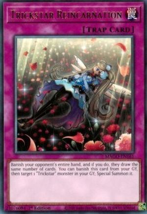 Trickstar Reincarnation (MAGO-EN161) - Maximum Gold 1st Edition Maximum Gold Yugioh Single  Squirtle Squad Card Shop.
