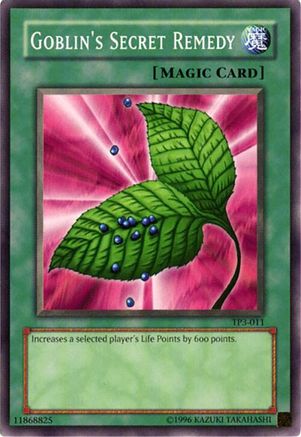 Goblin's Secret Remedy (TP3-011) - Tournament Pack 3 Unlimited Tournament Pack 3 Yugioh Single  Squirtle Squad Card Shop.