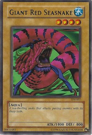 Giant Red Seasnake (TP4-007) - Tournament Pack 4 Unlimited Tournament Pack 4 Yugioh Single  Squirtle Squad Card Shop.