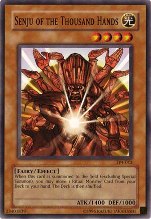 Senju of the Thousand Hands (TP4-012) - Tournament Pack 4 Unlimited Tournament Pack 4 Yugioh Single  Squirtle Squad Card Shop.