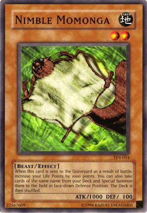 Nimble Momonga (TP4-014) - Tournament Pack 4 Unlimited Tournament Pack 4 Yugioh Single  Squirtle Squad Card Shop.