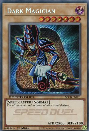 Dark Magician (Secret) (SBCB-EN001) - Speed Duel: Battle City Box 1st Edition Speed Duel: Battle City Box Yugioh Single  Squirtle Squad Card Shop.