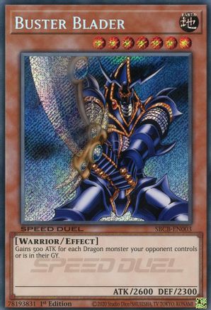 Buster Blader (Secret) (SBCB-EN003) - Speed Duel: Battle City Box 1st Edition Speed Duel: Battle City Box Yugioh Single  Squirtle Squad Card Shop.