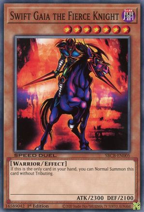 Swift Gaia the Fierce Knight (SBCB-EN005) - Speed Duel: Battle City Box 1st Edition Speed Duel: Battle City Box Yugioh Single  Squirtle Squad Card Shop.