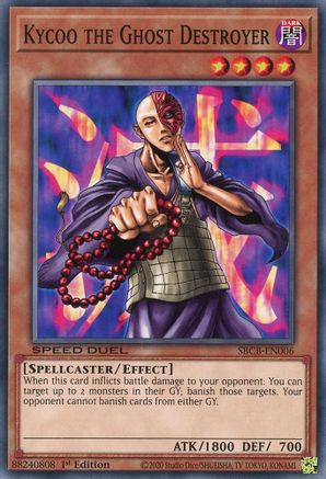 Kycoo the Ghost Destroyer (SBCB-EN006) - Speed Duel: Battle City Box 1st Edition Speed Duel: Battle City Box Yugioh Single  Squirtle Squad Card Shop.