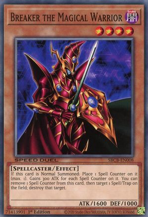Breaker the Magical Warrior (SBCB-EN008) - Speed Duel: Battle City Box 1st Edition Speed Duel: Battle City Box Yugioh Single  Squirtle Squad Card Shop.