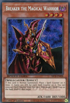 Breaker the Magical Warrior (Secret) (SBCB-EN008) - Speed Duel: Battle City Box 1st Edition Speed Duel: Battle City Box Yugioh Single  Squirtle Squad Card Shop.