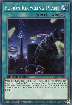 Fusion Recycling Plant (SBCB-EN016) - Speed Duel: Battle City Box 1st Edition Speed Duel: Battle City Box Yugioh Single  Squirtle Squad Card Shop.