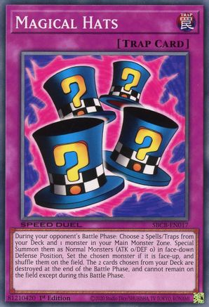 Magical Hats (SBCB-EN017) - Speed Duel: Battle City Box 1st Edition Speed Duel: Battle City Box Yugioh Single  Squirtle Squad Card Shop.