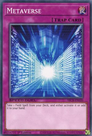 Metaverse (SBCB-EN020) - Speed Duel: Battle City Box 1st Edition Speed Duel: Battle City Box Yugioh Single  Squirtle Squad Card Shop.