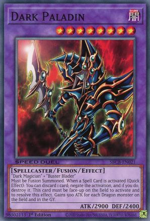 Dark Paladin (SBCB-EN021) - Speed Duel: Battle City Box 1st Edition Speed Duel: Battle City Box Yugioh Single  Squirtle Squad Card Shop.