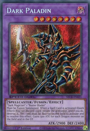 Dark Paladin (Secret) (SBCB-EN021) - Speed Duel: Battle City Box 1st Edition Speed Duel: Battle City Box Yugioh Single  Squirtle Squad Card Shop.
