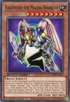 Valkyrion the Magna Warrior (SBCB-EN022) - Speed Duel: Battle City Box 1st Edition Speed Duel: Battle City Box Yugioh Single  Squirtle Squad Card Shop.