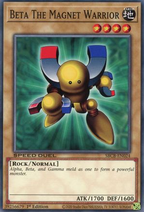 Beta The Magnet Warrior (SBCB-EN024) - Speed Duel: Battle City Box 1st Edition Speed Duel: Battle City Box Yugioh Single  Squirtle Squad Card Shop.