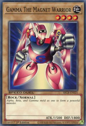 Gamma The Magnet Warrior (SBCB-EN025) - Speed Duel: Battle City Box 1st Edition Speed Duel: Battle City Box Yugioh Single  Squirtle Squad Card Shop.