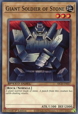 Giant Soldier of Stone (SBCB-EN027) - Speed Duel: Battle City Box 1st Edition Speed Duel: Battle City Box Yugioh Single  Squirtle Squad Card Shop.