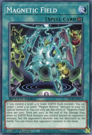 Magnetic Field (SBCB-EN034) - Speed Duel: Battle City Box 1st Edition Speed Duel: Battle City Box Yugioh Single  Squirtle Squad Card Shop.